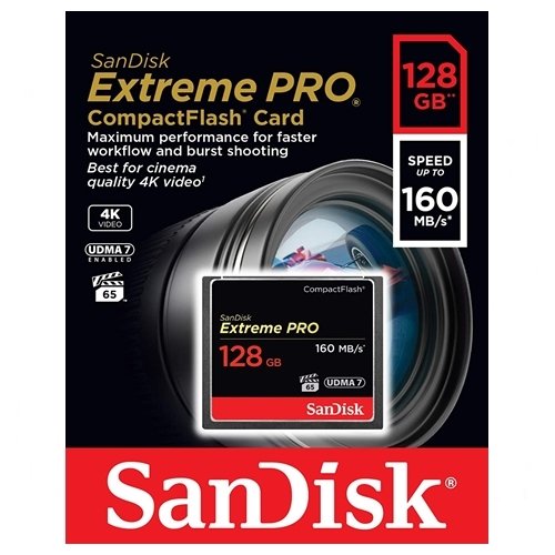 SanDisk 128GB Extreme Pro 160Mb CF Hafıza Kartı