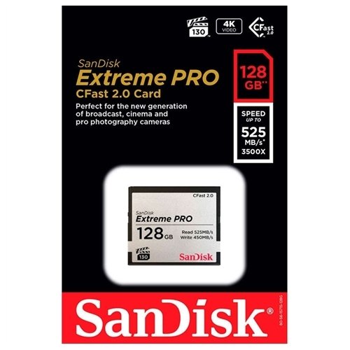 SanDisk 128GB Extreme PRO CFast 2.0 Hafıza Kartı