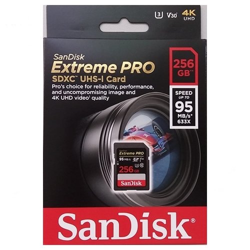 SanDisk 256GB SDHC/SDXC Extreme PRO 95Mb Hafıza Kartı