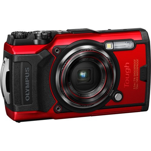 Olympus Tough TG6 Fotoğraf Makinesi (Red)