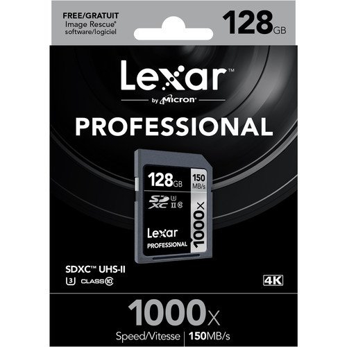Lexar 128GB 1000x 150mb/sn Pro 4K SD Hafıza Kartı (2’li Paket)