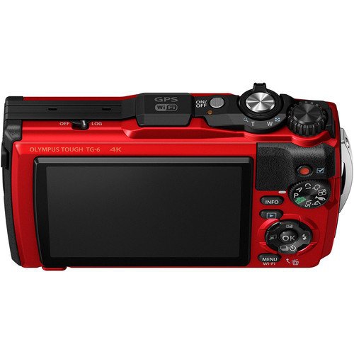 Olympus Tough TG6 Fotoğraf Makinesi (Red)