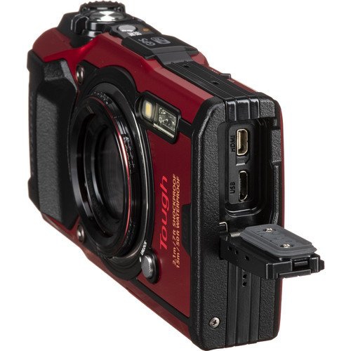 Olympus Tough TG6 Fotoğraf Makinesi (Red)