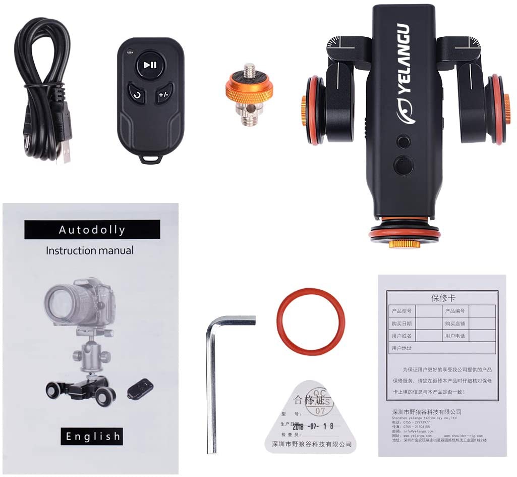 YELANGU L4X Motorlu Uzaktan Kumandalı AutoDolly Slider