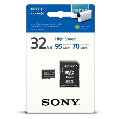Sony 32GB SR-32UX2A 95Mb Micro SD Hafıza Kartı
