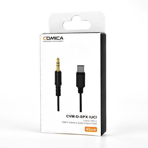 Comica CVM-D-SPX (UC) 3,5 mm TRS Erkek USB C Tipi Mikrofon Kablosu