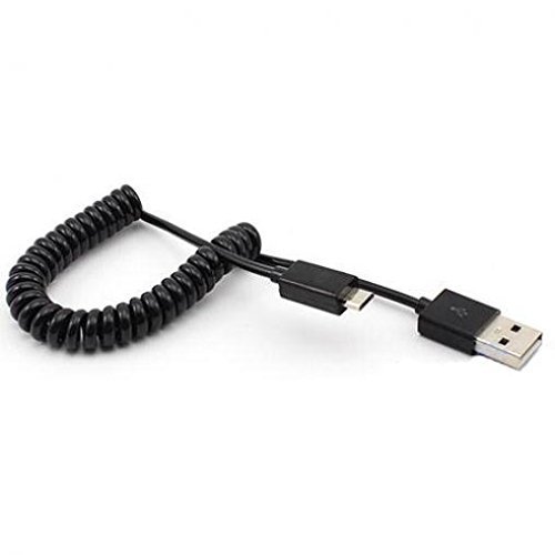 Andoer AT&T Sarmal Micro USB Şarj Güç Kablosu