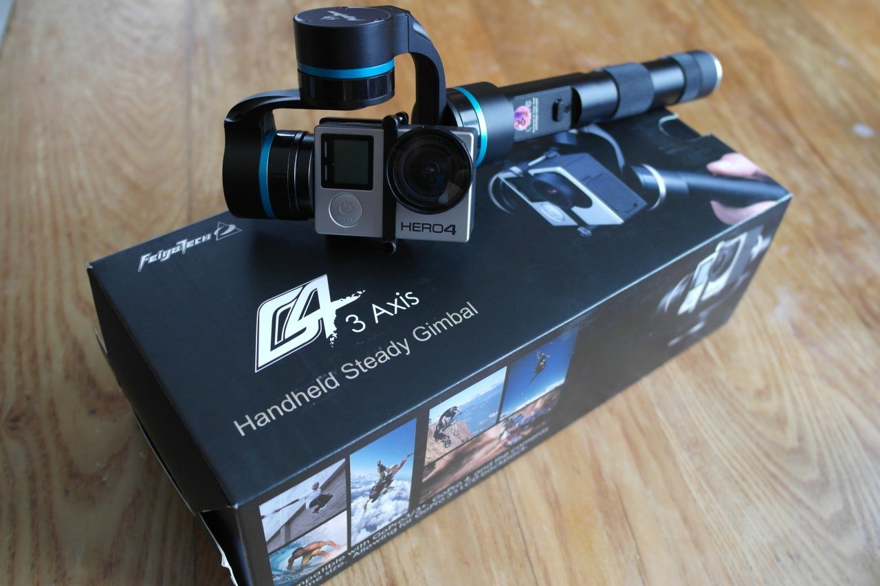 Feiyu Tech G4 GoPro Hero4 / 3 + / 3 ve benzer boyuttaki Aksiyon Kameralar için