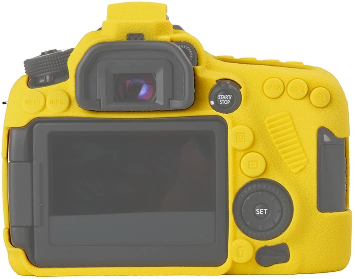 Andoer (Canon 80D) İçin Koruyucu Silikon Kılıf (Sarı)