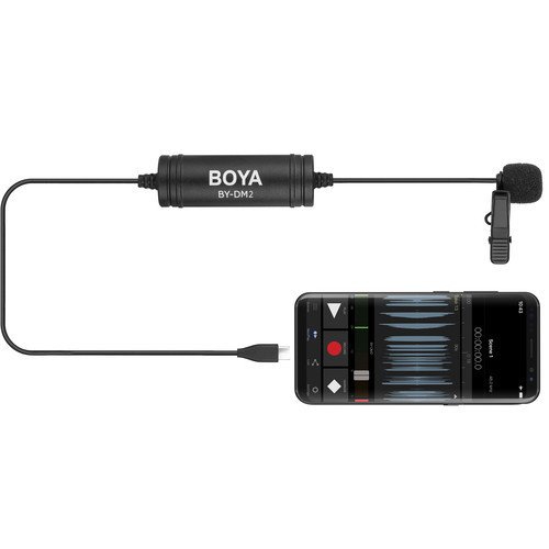 Boya BY-DM2 Type-c Girişli Telefon Yaka Mikrofonu