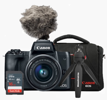 Canon EOS M50 15-45mm Youtuber Kit