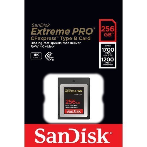 SanDisk 256GB Extreme PRO CFexpress Type B Hafıza Kartı