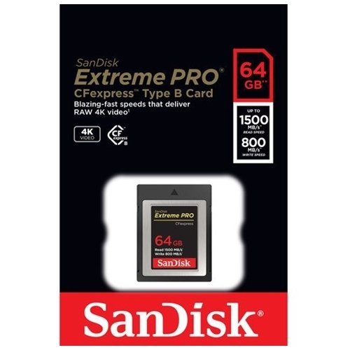 SanDisk 64GB Extreme PRO CFexpress Type B Hafıza Kartı