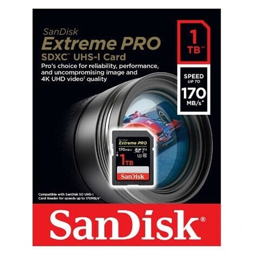 SanDisk 1TB 170mb/Sn Extreme Pro SD Hafıza Kartı
