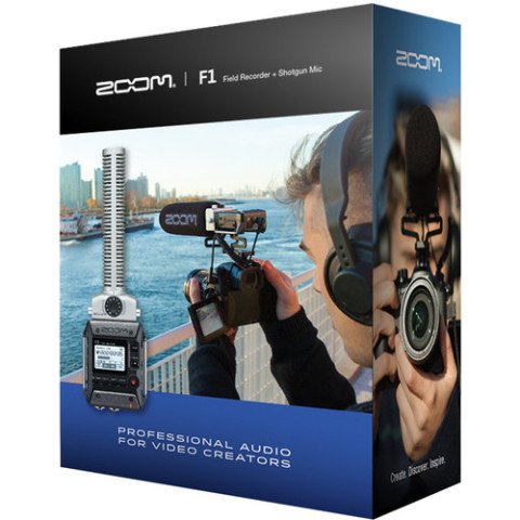 Zoom F1 Ses Kayıt Cihazı ve Shotgun Mikrofon (F1-SP)