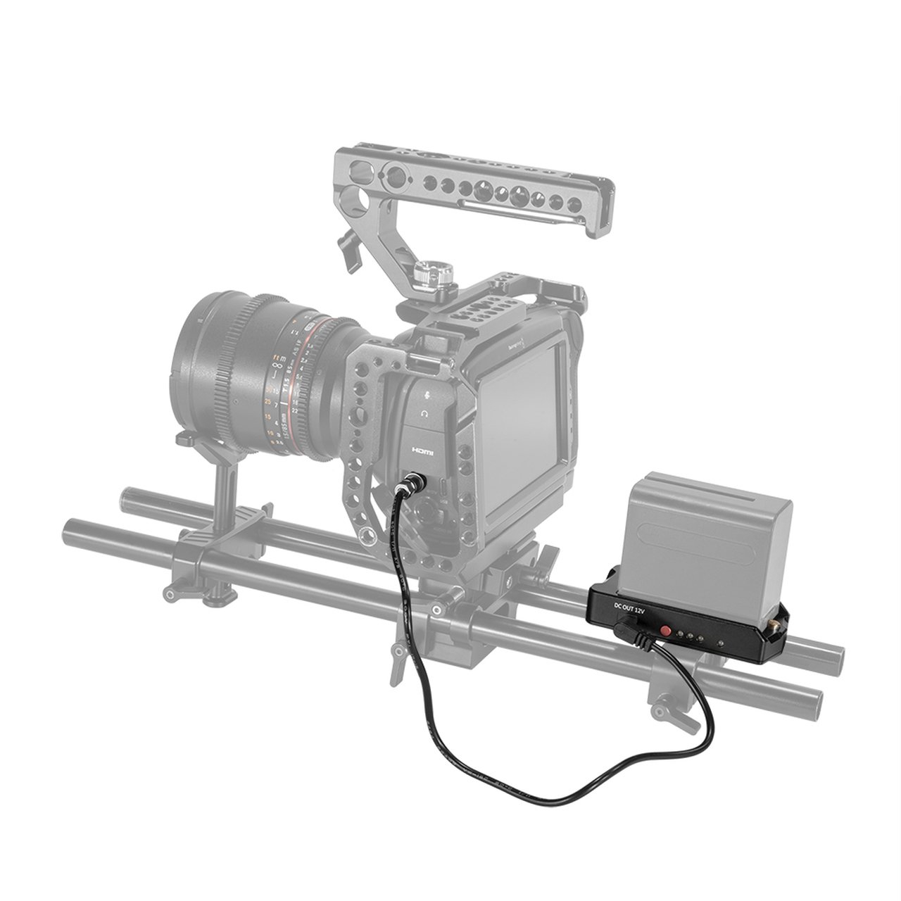 SmallRig BMPCC 4K ve 6K Kameralar için NP-F Pil Adaptör Plakası EB2698