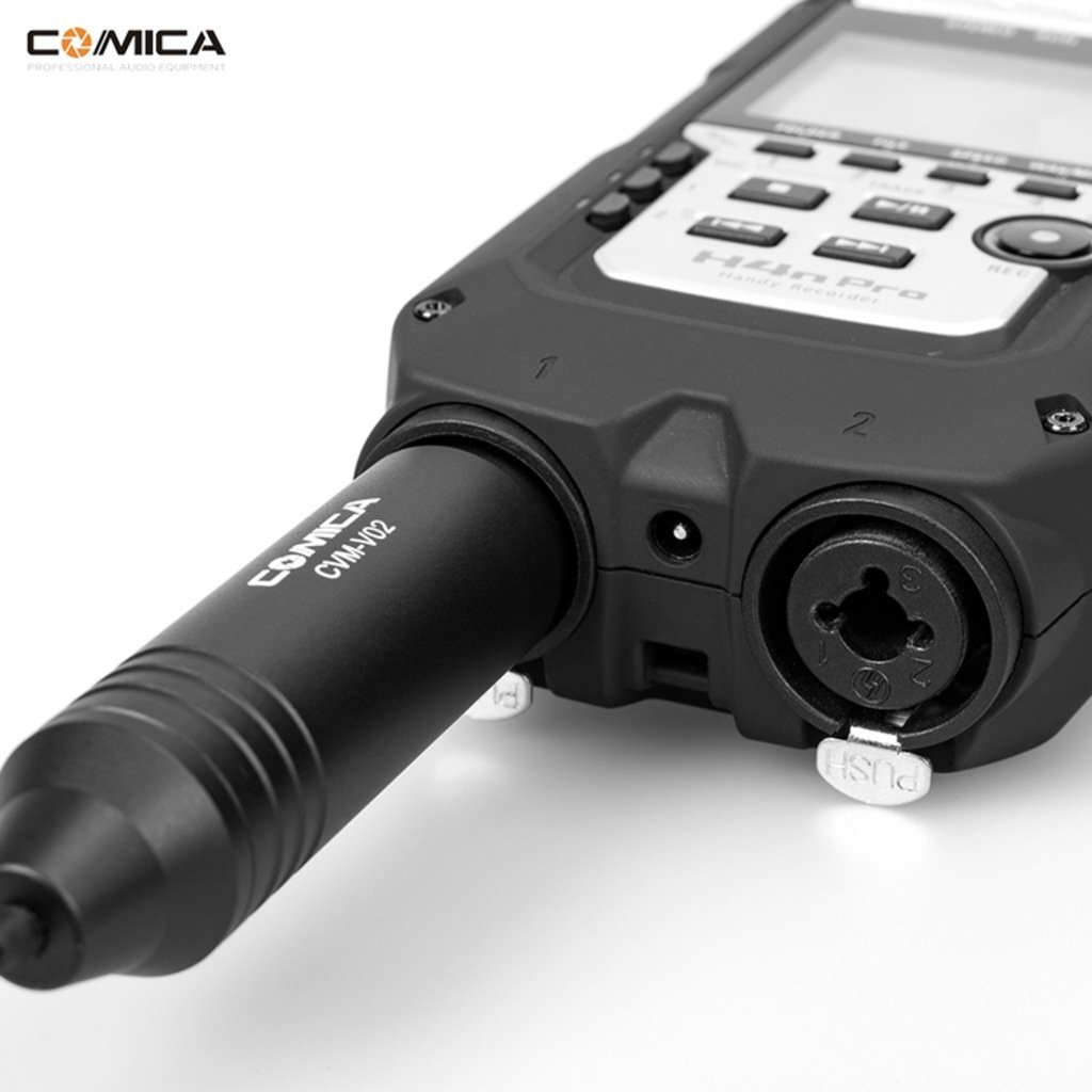 Comica CVM-V02 1.8 Mt Kamera için XLR  Çok Yönlü Yaka Mikrofonu