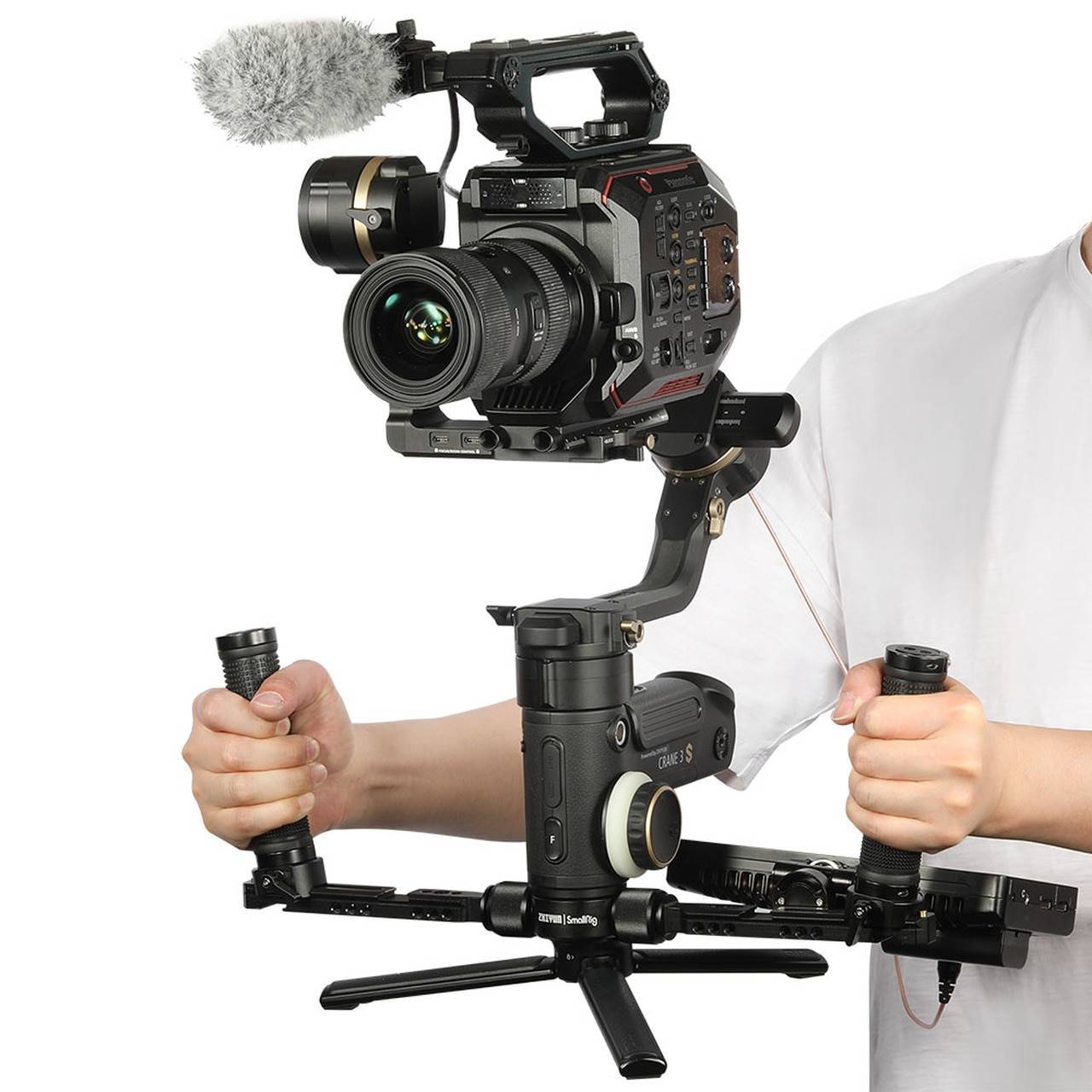 SmallRig ZHIYUN CRANE 3S Gmbal için  Çift Tutamağı 2857