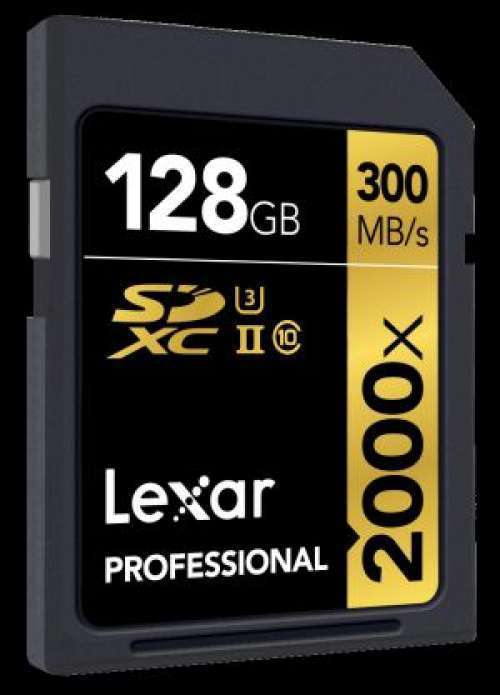 Lexar 128GB 2000X 300mb/sn UHS-II SDHC Hafıza Kartı