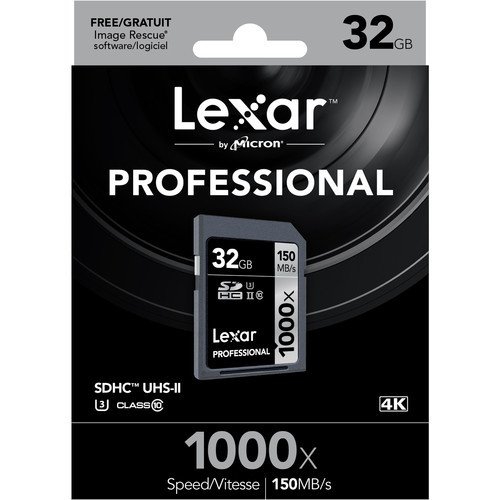 Lexar 32GB 1000X SDHC UHS-II Profesyonel Hafıza Kartı