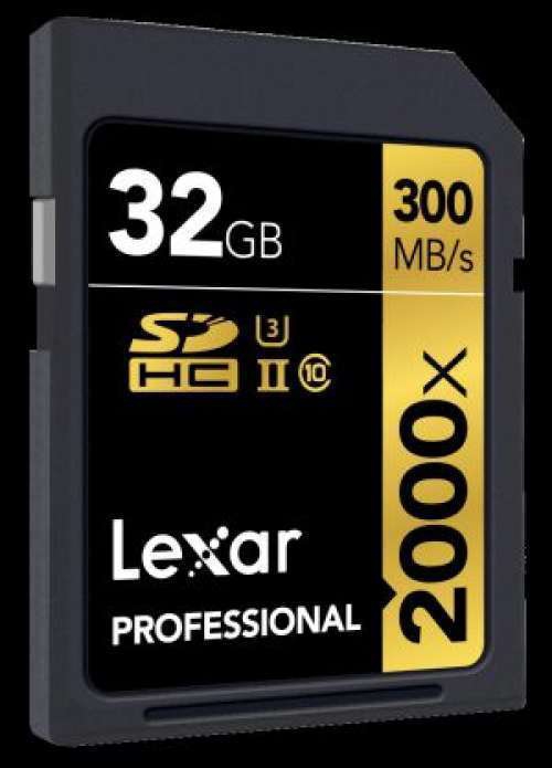 Lexar 32GB Professional 2000x UHS-II SDXC Hafıza Kartı + SD Kart Okuyucu