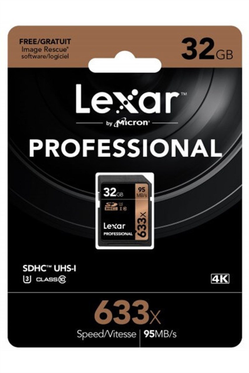Lexar 32GB Professional 633x UHS-I SDHC Hafıza Kartı (2’li Paket)
