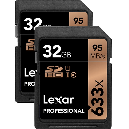 Lexar 32GB Professional 633x UHS-I SDHC Hafıza Kartı (2’li Paket)