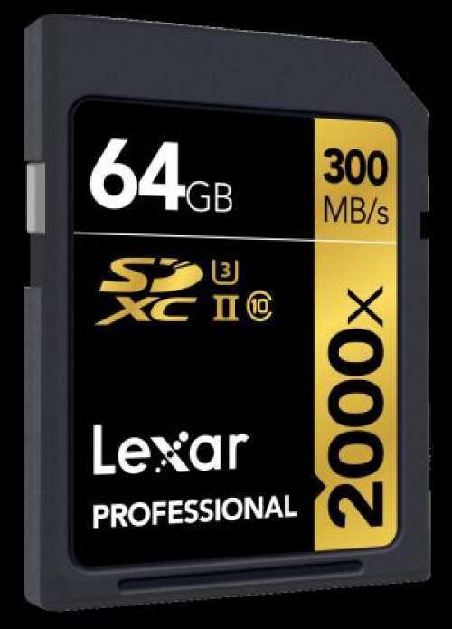 Lexar 64GB 2000X 300mb/sn UHS-II SDHC Hafıza Kartı