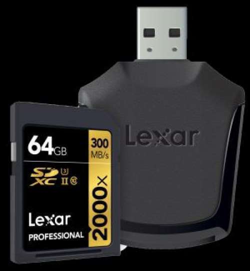 Lexar 64GB 2000X 300mb/sn UHS-II SDHC Hafıza Kartı
