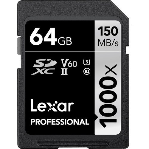 Lexar 64GB Professional 1000x UHS-II SDXC Hafıza Kartı