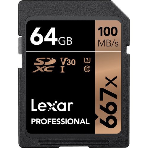 Lexar 64GB Professional 667x UHS-I SDXC Hafıza Kartı