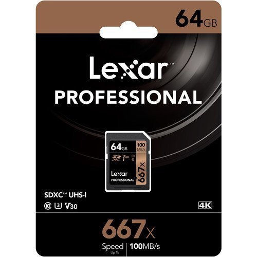 Lexar 64GB Professional 667x UHS-I SDXC Hafıza Kartı