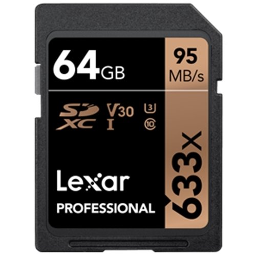 Lexar 64GB 633x SDXC UHS-I Profesyonel Hafıza Kartı