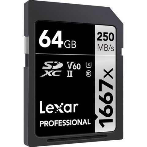 Lexar 64GB Professional 1667x UHS-II SDXC Hafıza Kartı