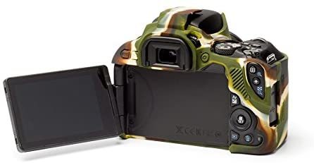 Andoer (Canon 200D 250D Rebel SL2 Kiss X9) İçin Koruyucu Silikon Kılıf (Kamuflaj)
