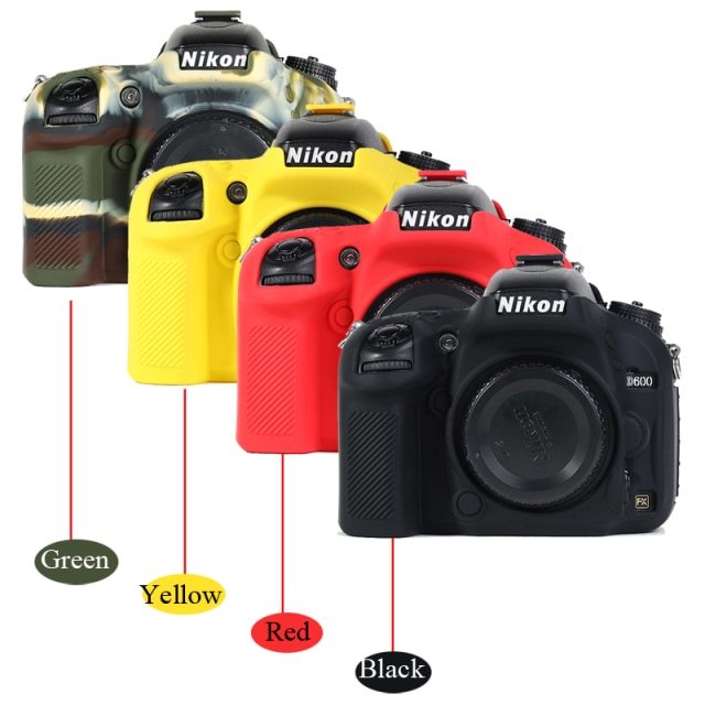 Andoer (Nikon D600/D610) İçin Koruyucu Silikon Kılıf (Sarı)