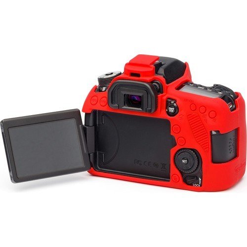 Andoer (Canon 80D) İçin Koruyucu Silikon Kılıf (Kırmızı)