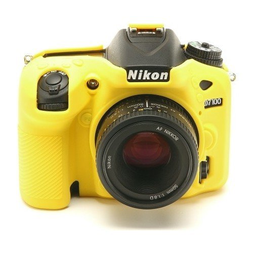 Andoer (Nikon D7100/D7200) İçin Koruyucu Silikon Kılıf (Sarı)