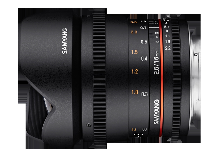 Samyang 16mm T2.6 ED AS UMC Cine Lens (Nikon F)