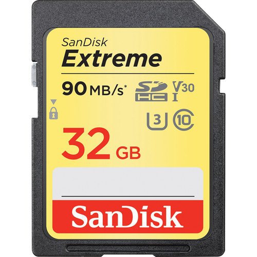 SanDisk 32GB Extreme UHS-I SDXC 90MB/s Hafıza Kartı