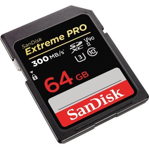 SanDisk 64GB Extreme PRO UHS-II SDXC V90 Hafıza Kartı