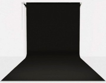 Stüdyo Teknik 270cm x 580cm Sonsuz Siyah Fon Perdesi Seti