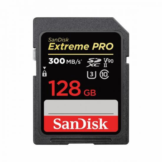 SanDisk 128GB Extreme PRO 300Mb SDXC UHS-II V90 SD Kart