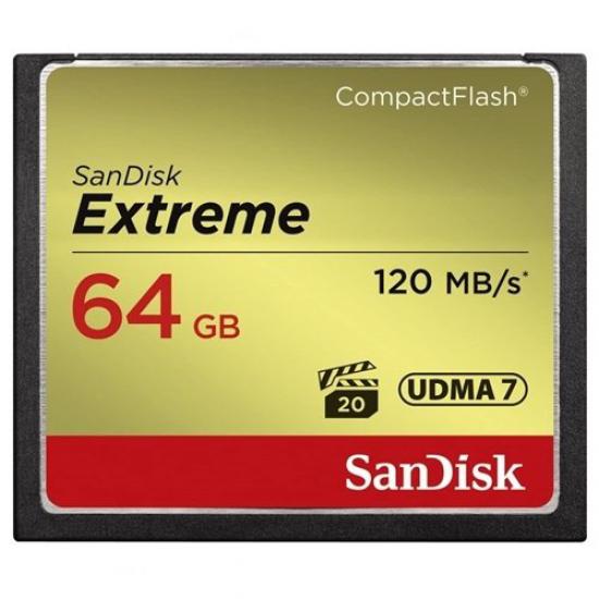 SanDisk 64GB Extreme CF Hafıza Kartı (120mb)