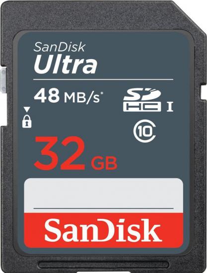 Sandisk 32GB Ultra SDHC 48MB/s Class 10 UHS-I Hafıza Kartı
