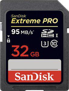 SanDisk 32GB Extreme PRO UHS-I 95MB/s Hafıza Kartı