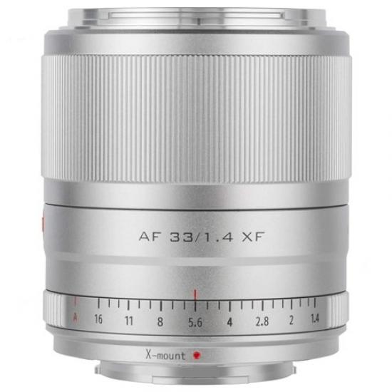 Viltrox AF 33mm f / 1.4 XF Lens (Fujifilm X) (Silver)