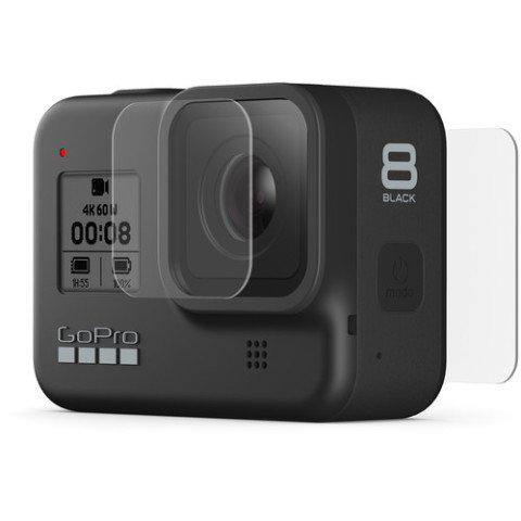 GoPro Ekran + Lens Koruyucu Dayanıklı Cam Filtre (HERO8 Black)