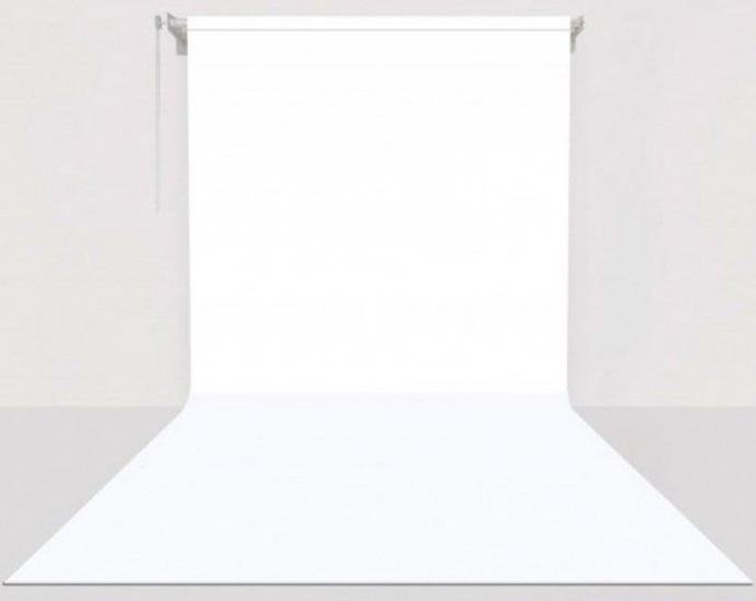 Stüdyo Teknik 270cm x 580cm Sonsuz Beyaz Fon Perdesi Seti