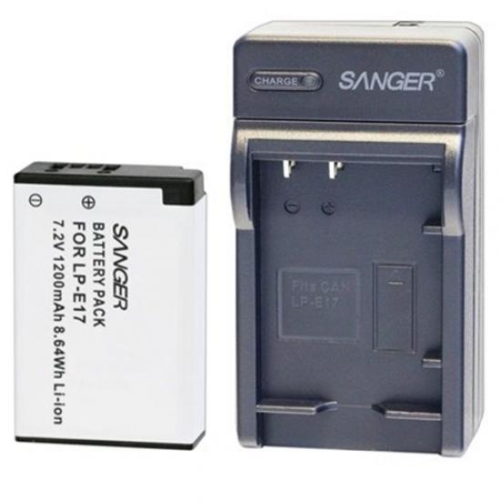 Sanger LP-E17 Batarya ve Şarj Aleti (Canon)